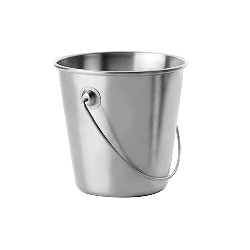 ibili 711809 Bucket, Stainless Steel, Silver, 9 x 9 x