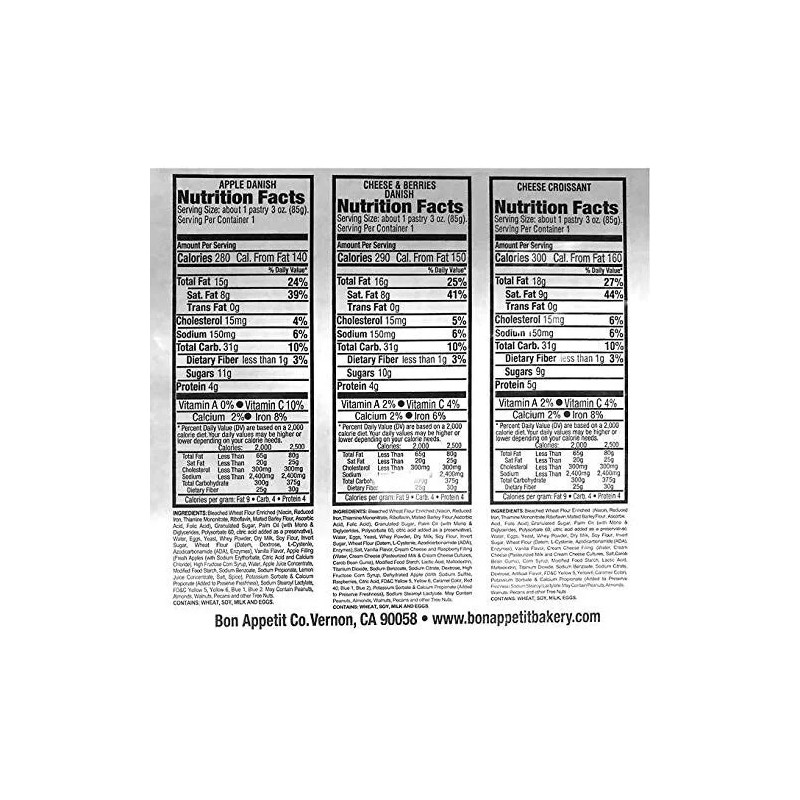 Gourmet Bon Appetit Expect More Gourmet Danish, Variety Pack, 3