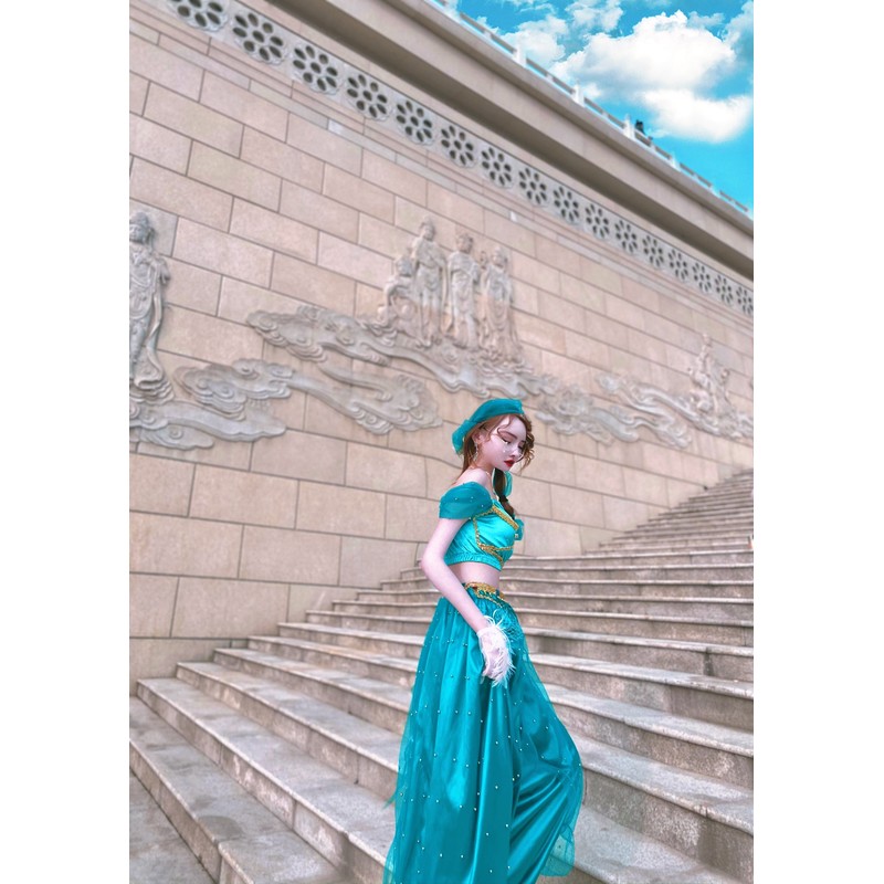 Halloween Costume Alidine Jasmine Princess Clothes Adult Cosplay Costume M