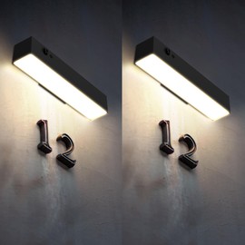 SOTTLOT Solar Wall Lights Outdoor Waterproof, 2Pcs LED Dusk to Dawn Solar Lights for House Number, 4000K 1000LM Motion Sensor Solars Outdoor Light for Patio, Porch, Address Sign