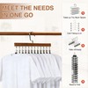 Closet Organizer with 12 Clips, Space Saving Hangers for Clothes,