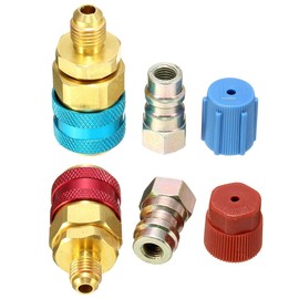 Wobekuy and Low Side Extension Adapter R134A Freon Quick Coupling Adapter Automotive Air Conditioning Accessories