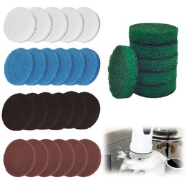 Pack of 30 Attachment for Bosch Universal Brush Compatible with Bosch Home and Garden 6033, Cleaning Brush Attachment for Bosch Cleaning Brush, Electric Cleaning Brush, 5 Styles Pad Brush