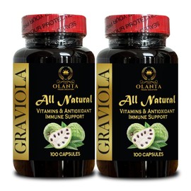 Olanta Trade Solution Graviola Extract Capsules - Digestive support for men - Antioxidant complex - 2B