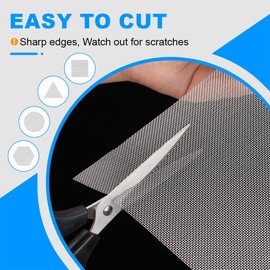 Mltanccy 6 Pack 12×8 Inch Wire Mesh Screen, 1mm Hole 20 Mesh 304 Stainless Steel Mesh Screen, No Rust Easy to Cut Sturdy Metal Mesh Screen for Window Screen, Vent, Cage, Filter Mesh, Garden