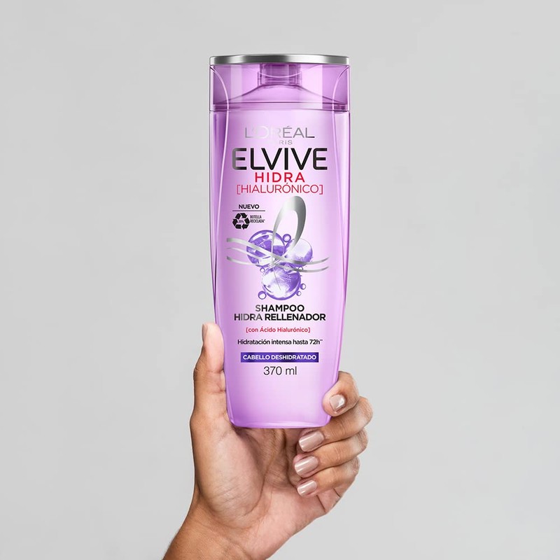 L'Oréal Paris Shampoo Hidra Hialurónico Elvive 370 ml