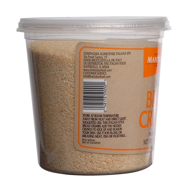 Mantova Italian Breadcrumbs, Product of Italy 13.4 oz, Pack of