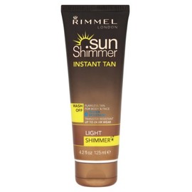 Rimmel Sunshimmer Water Resistant Instant Tan Wash Off Shimmer - Light