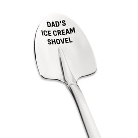 Dad’s Ice Cream Shovel Spoon Gifts for Daddy Dad Christmas Birthday Gift from Daughter Son Ice Cream Related Gifts for Ice Cream Lover Engraved Gifts Spoon for Dad Who Has Everything
