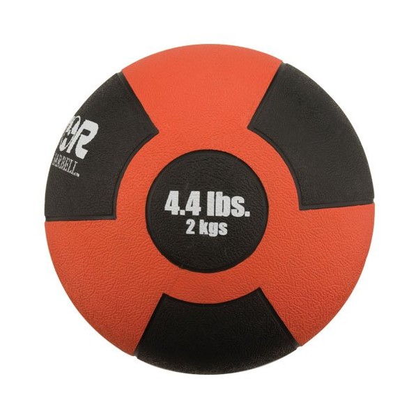Champion Barbell Rubber Medicine Ball - 4.4 lb. - Red