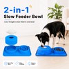 DTDBBFU 2-in-1 Dog Licking Bowl with Rolling Ball & Puzzle