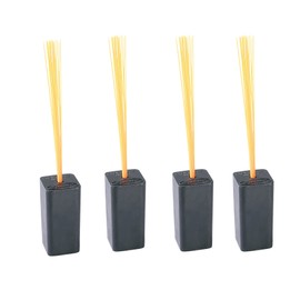 Markwort 4 Pack Black Rubber Base Plug with Orange Bristle Indicator