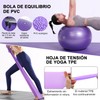 Pelota Pilates de 65 cm, Gruesa y Antiexplosiva