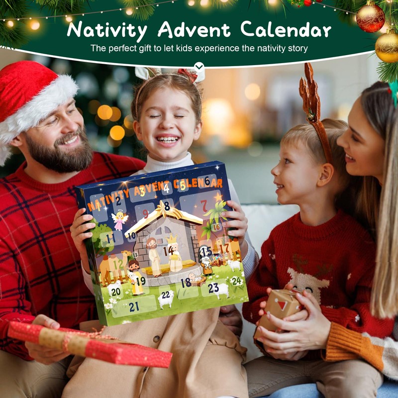 Little People Advent Calendar 2026, 24-Day Christmas Countdown Nativity Set