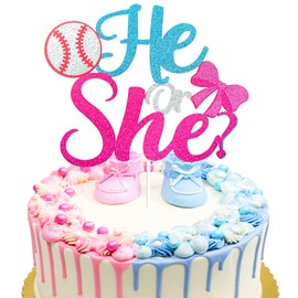 Decoración para tarta con diseño de género