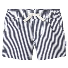 Gerber Baby Toddler Unisex Stretch Chino Shorts, Navy Stripe/Khaki