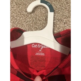 Cat & Jack NWT Cat & Jack Red Plaid Checkered Dress 4T Holiday