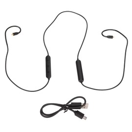MMCX Cable de Auriculares Inalámbrico Azul, Cable de Auriculares con Micrófono Y Controlador, Cable Adaptador Inalámbrico Bluetooth MMCX para SE215 SE315 SE425 SE535