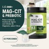 LIFE 360+ Mag-Cit y Prebiotic Citrato de Magnesio en Polvo