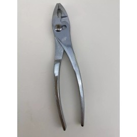 Crescent H28N Slip joint Pleirs, Curved Jaw, Plain Knurled Handle, 8" OAL