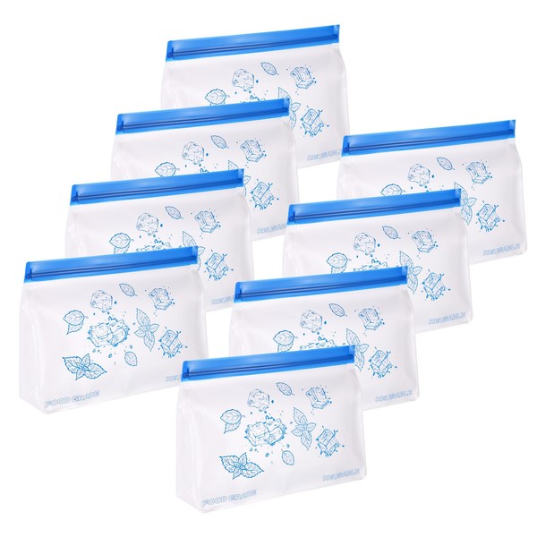 BOXOB Pack of 8 Reusable Ice Bags, 25 x 7