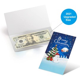30 Pack Christmas Gifts Card Money Holder in 5 Holiday Cute Festive Designs Christmas Greeting Cards with Envelopes,money holder with envelopes
