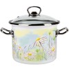 Enamel Stock Pot Daisy Fields Enamel Cooking Pot Enameled Pot