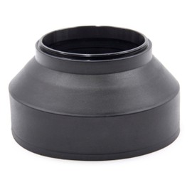 vhbw Lens Hood Compatible with Tamron SP 70-300 mm 4-5.6 Di VC USD 62 mm Lens Black, Rubber, Round