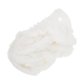 Ciieeo Faux Fur Ribbon Trim for DIY Costumes Artificial Rabbit Fur Garland for Han Chinese Clothing Suitable for Christmas Decorations and Accessories Wide White