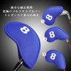 11pcs Golf Iron Covers Magnetic Closure Golf Head Covers Wedge