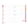 Kutsuwa Notebook, Color Index Notebook 2026 A6 Weekly, Monday Start,