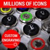 AutoLöc Power Accessories 16mm Billet 12V Momentary Push Button Switch