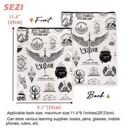 Fantasy Novel Inspired Book Sleeve, Book Sleeve for Book Lovers Book Inspired Gift, Book Sleeves Gift, Valkyrie in Training Book Sleeve for Valkyrie Fans Books Lover Gift 6JB05