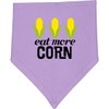 inktastic Eat More Corn Baby Bandana Bib Lavender and Pink