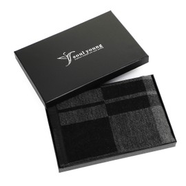 Men's Cotton, Checked, Autumn and Winter Scarf, Boys, Long, Warm Scarf with Luxury Gift Box, Customable -