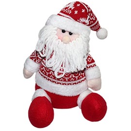 AES Happy Holiday Merry Christmas Santa Claus Doll Beanie Knitted Home Decor