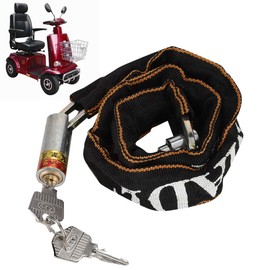 Chain Lock, Anti Theft Motorcycle Mobility Scooter Chain Lock, Bike Bicycle Wheelchair Lock for Motorcycle, Mobility Scooter and Bicycle