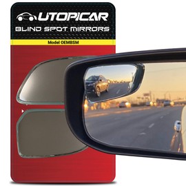 Utopicar Convex Blind Spot Mirrors 2 Pack - OEM Car Side Mirror Blindspot Eliminator Automotive Exterior Accessories - Adjustable Blind Spot Mirror - Universal Fit