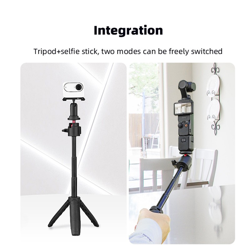 Desktop Camera Tripod Cell Phone Selfie Stick Aluminum Alloy Extendable