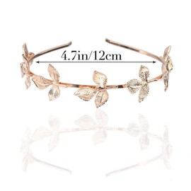 Shegirl Bridal Headband Leaf Greek Goddess Headpiece Dainty Gold Hair Crown Wedding for Bridal and Women