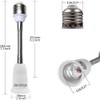E27 Light Socket Extender Adapter, 15 CM/5.9 Inch Light Bulb