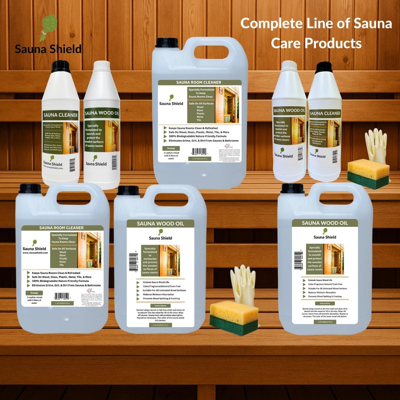 Sauna Shield Sauna Wood Oil - 1 Liter (33.8 fl