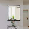 ANYHI Bathroom Mirrors for Wall, Metal Wall Mirror with Shelf,