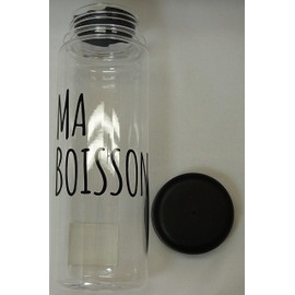 ????(Living) Fashionable Clear Bottle Water Flask 16.9 FL oz (500 ML)