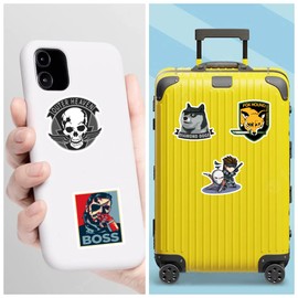 20 Pcs Stickers Packs Metal Aesthetic Gear Vinyl Solid Decal Colorful Sticker Waterproof for Water Bottle Laptop Computer Luggage Phone Car Skateboard Bumper, White, 8.5'' x 11''