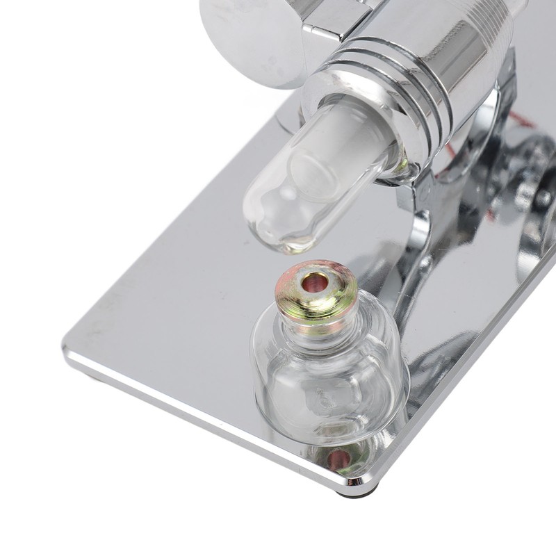 Sterling Engine Model with LED Bulb and Flywheel Stirling Engine
