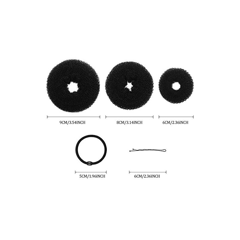Juego de 9 piezas de donas para hacer moños de