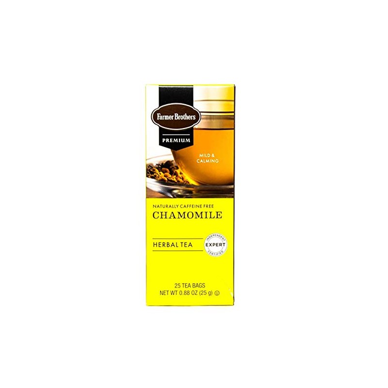 Farmer Brothers Premium: Chamomile Herbal Tea, 1/25 ct box