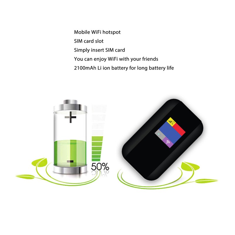 4G LTE Mobile WiFi Hotspot 500Mbps Support 10 Users 4G