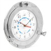 Nagina International Solid Brass Nickel Polished Porthole Time & Tide